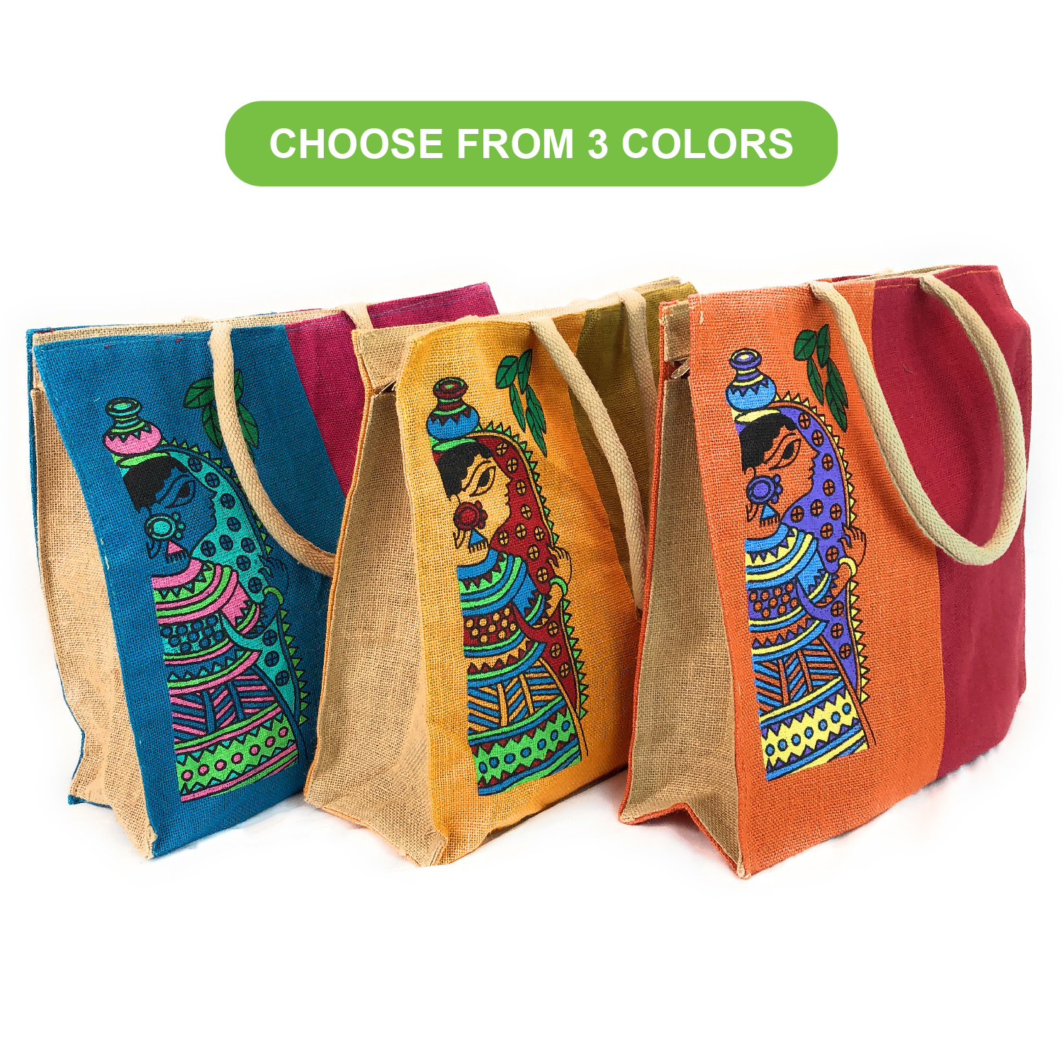 Eco-Friendly Jute Gift Bags Pack of 10 | Prakriti Maitri